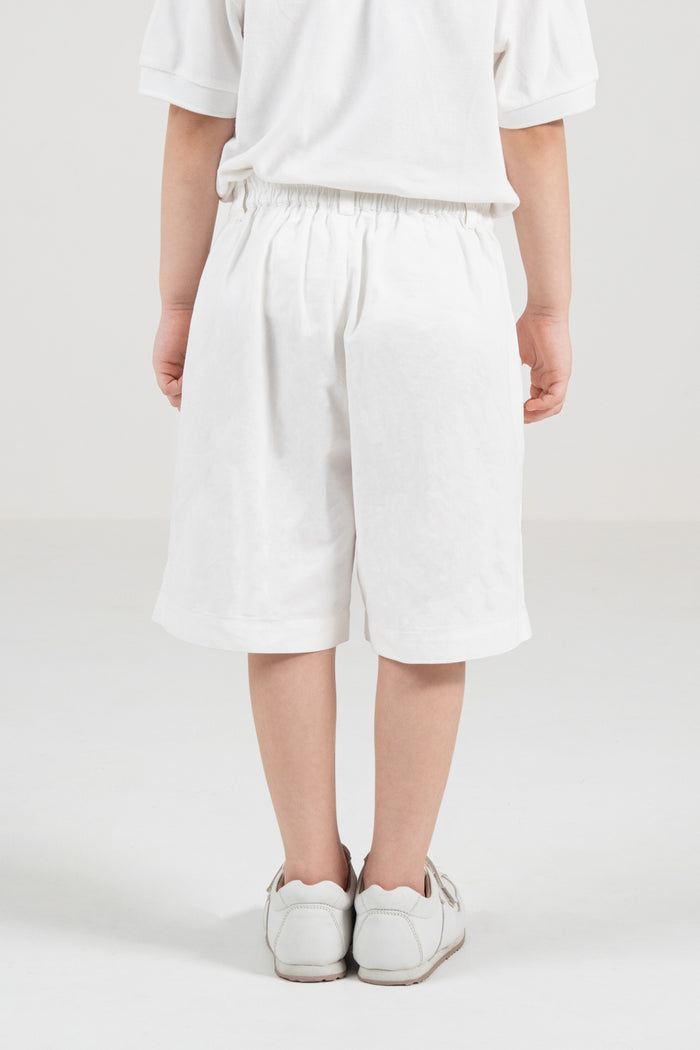 Unisex Tailored Shorts – Crisp White